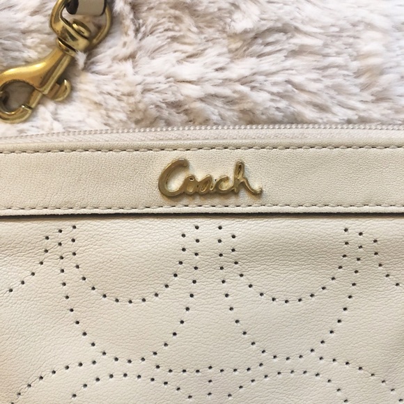 Coach Wristlet with Gold Accents - Picture 2 of 6
